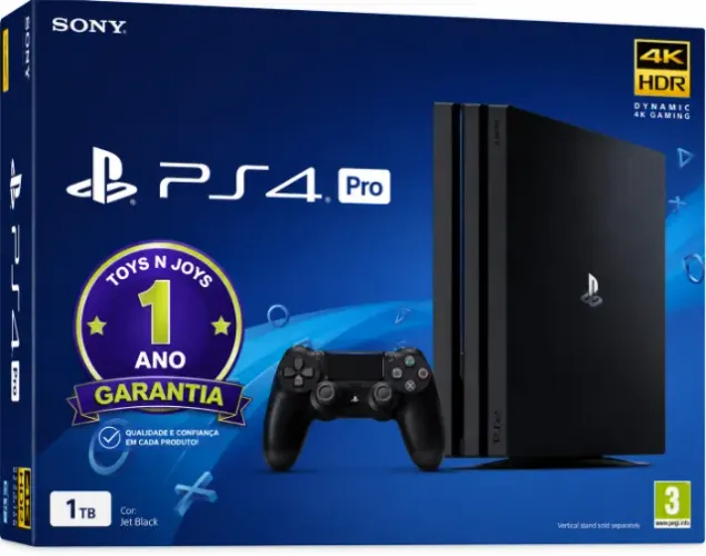 Sony Ps4 PRO Playstation 4 PRO 1TB + 01 Ano De Garantia + Jogo