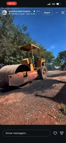 Rolo compactador liso ca15