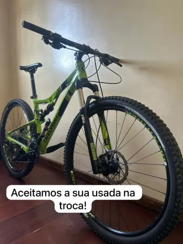 Cannondale full deore slx + rockshox aceitamos troca