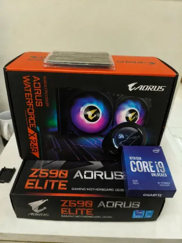 Kit Gamer/High-End: i9 10900KF + Z590 Aorus Elite + 32GB RAM + Watercooler