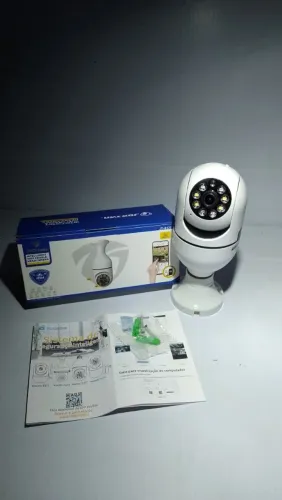 Câmera de segurança 360° com sensor de movimento 
