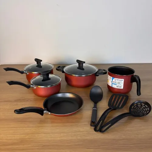 KIT DE PANELA I'D ITALIA 8 PEÇAS