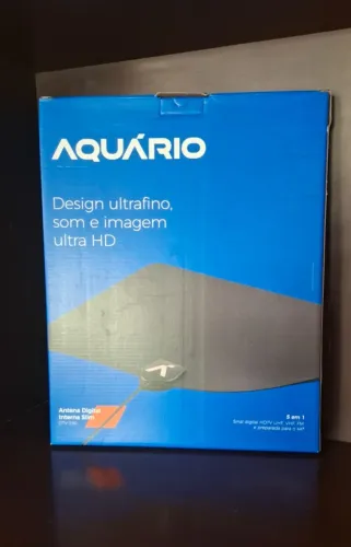 Antena Digital Interna Slim Aguário DTV-250 - Nova/ Na Caixa