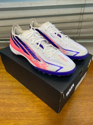 Chuteira Society Adidas F50 Hyperfast PRO TF Branca Tamanho 42 Original