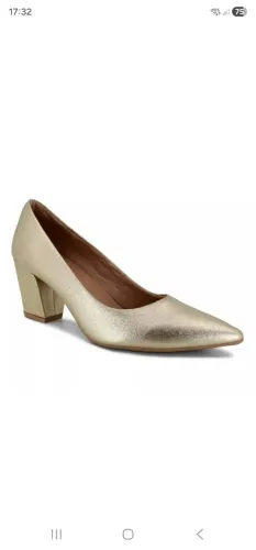 Scarpin Usaflex Couro