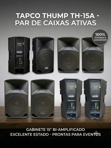 Par de caixas ativas Mackie Thump 15" - TH-15A (Usadas)
