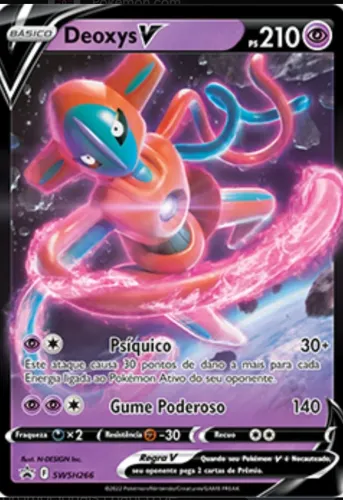 Carta pokémon Deoxys-V