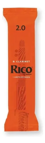 Palheta Clarinete Rico RCA1020 Sib Força 2.0 Unidade
