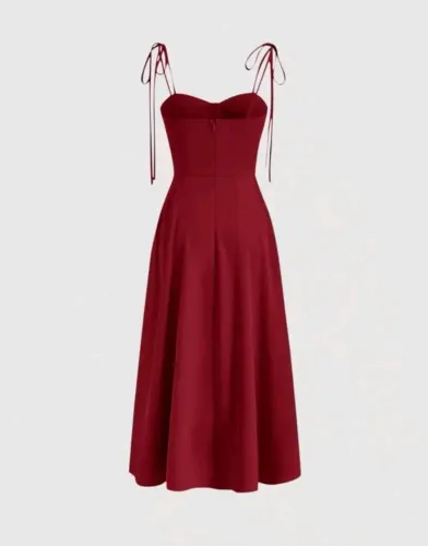 Vestido Midi Vermelho - Nunca Usado 