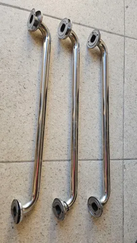 Kit 3 alças inox com 68cm cada
