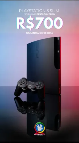 Ps3 slim desbloqueado hen com garantia 