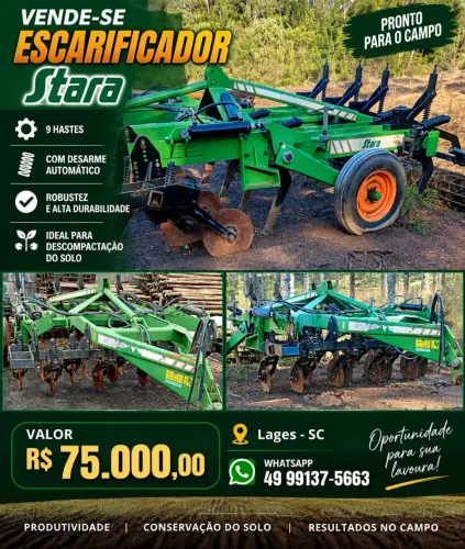 Vendo subsolador 9 hastes stara