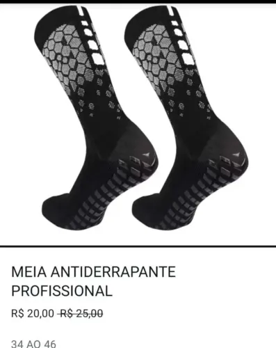 Meião antiderrapante profissional
