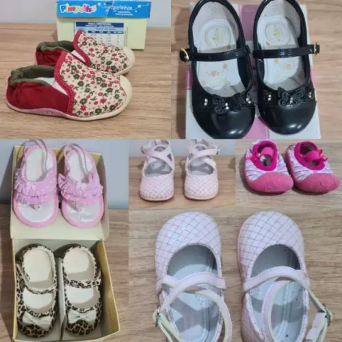 Enxoval sapatinhos de menina bebê