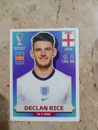 Figurinha Copa do Mundo 2022 Versão EUA, Declan Rice, ENG 16