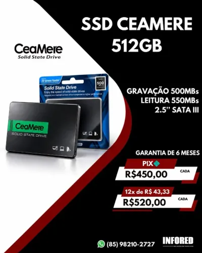 SSD CeaMere 512GB SATA III 2.5?