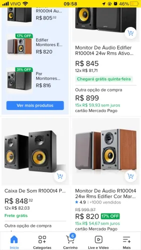 Monitores de áudio - Edifier r1000t4