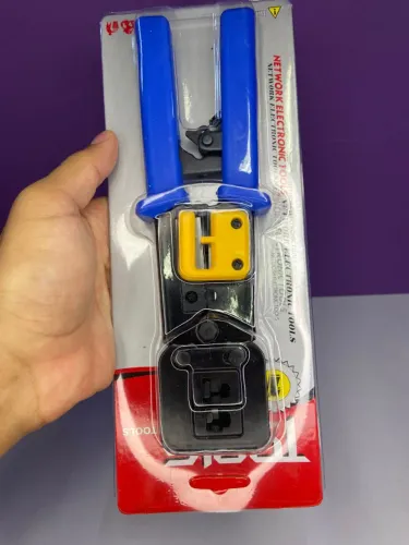 Alicate de Crimpar Cabo de Rede Multifunção Corta Fio Para Conectores RJ45 RJ12 RJ11 an3