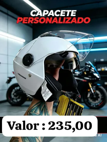 Capacete com óculos - ENT GRÁTIS