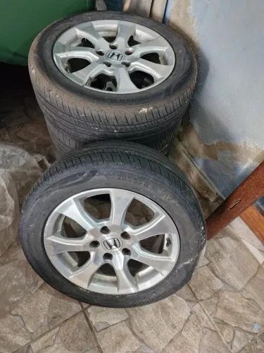 Jogo de Rodas Aro 16 Original Honda Civic EXS + Pneus 205/55 R16