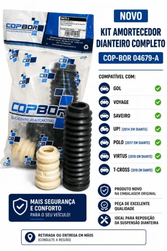 Amortecedor kit dianteiro novo