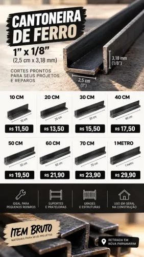 Cantoneira de ferro