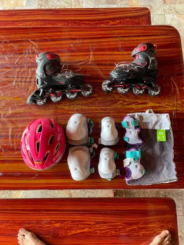 Patins infantil com acessórios