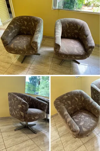  2 Poltronas para Sala ou Recepção - Confortáveis | Entrega Grátis ? Aceito Cartão