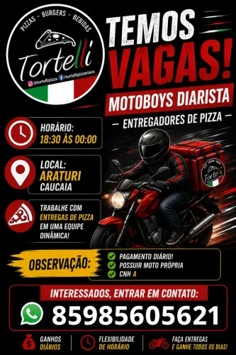 Motoboy diarista entregador
