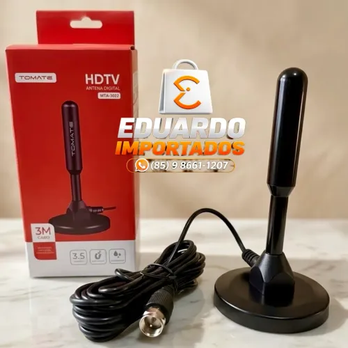 Antena Digital HDTV - Cabo de 3 Metros, Televisão