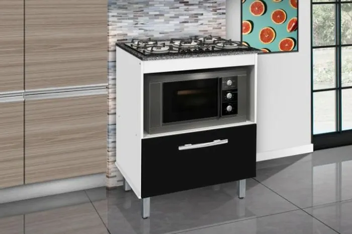 Balcao / Gabinete p/ cooktop 05 bocas e p/ forno lançamento = Frete grátis!