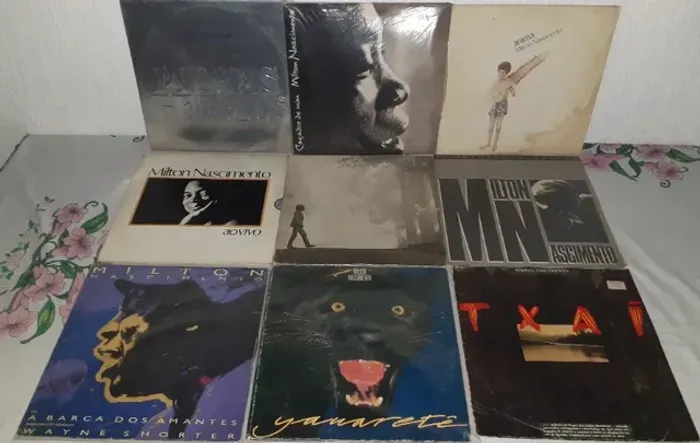 10 Lps - Milton Nascimento - lote com 09 Álbuns de vinil