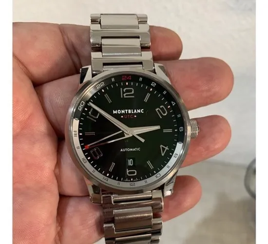 Relógio Montblanc Timewalker UTC Automático Safira 100% Original