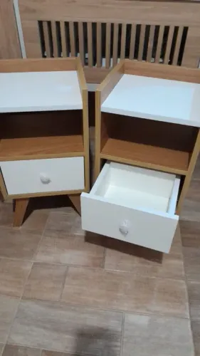 Criado-Mudo MDF 100% - Moderno c/ Gaveta (Alta Qualidade) mudo sob medida 
