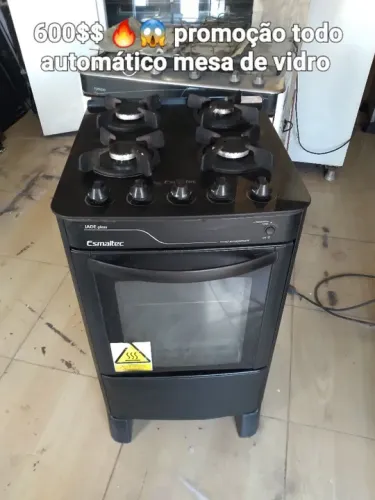 Vende-se fogão mesa de vidro todo automático 600$$ entrego grátis 