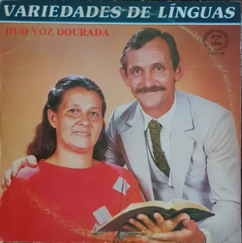 Lp Disco de Vinil Gospel Evangélico - Duo Voz Dourada - Variedades De Línguas - raro