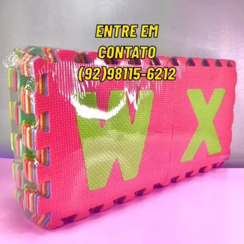 Tapete Eva Tatame Infantil 26 Placas Emborachado-Entregas 9h as 22h