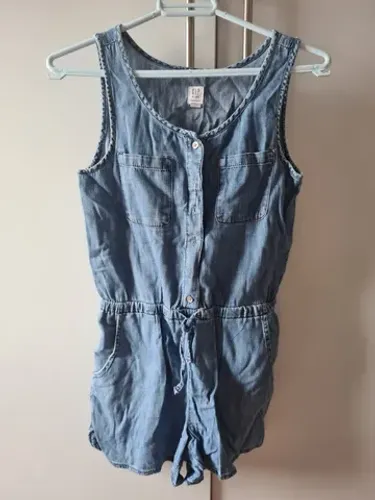Macacão Jeans Infantil Gap
