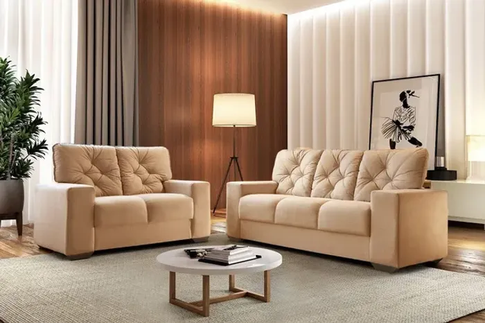 Sala conjunto sofá 2x3 lugares 