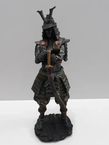guerreiro samurai em resina - peça única - nova