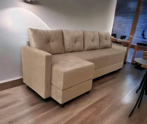 SOFÁ de 4 LUGARES COM CHAISE, abre 3 CAMAS Novas Várias cores