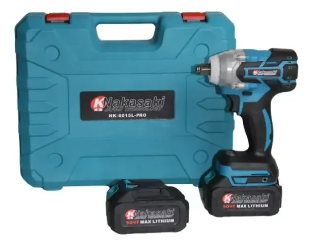 Chave impacto Parafusadeira Eletropneumática a Bateria 50v com Maleta e 2 Baterias