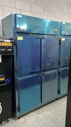 Mini câmara refrigerada inox 4 portas (Ester)