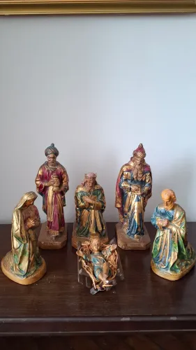 Presépio artesanal, feito na Bahia 
