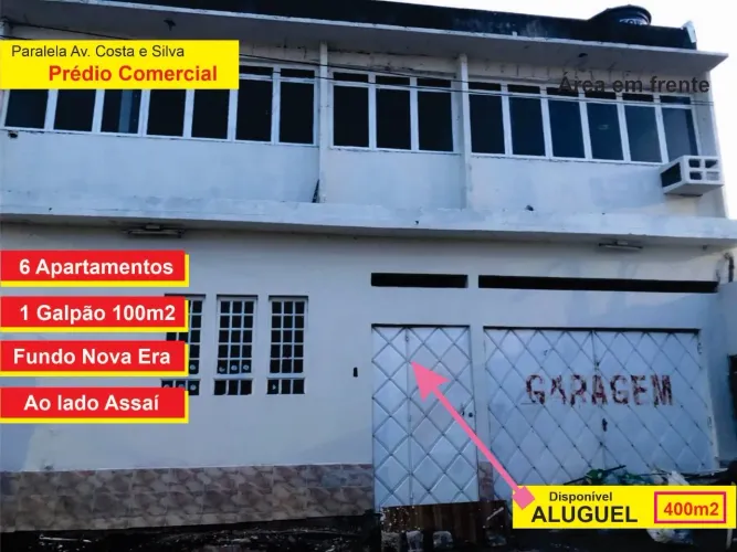 Prédio comercial com 6 aptos e galpão | Av. Silves - localização estratégica