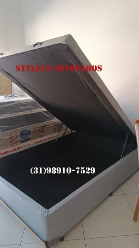 Cama box baú casal novo 
