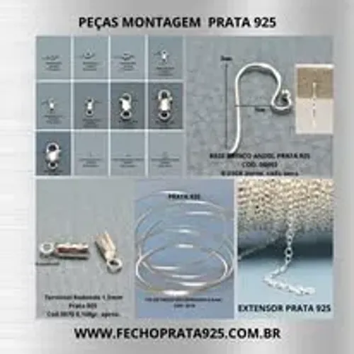 Fio de Prata 925 para Montagem de Joias e Bijuterias - Confira www.fechoprata925.com.br