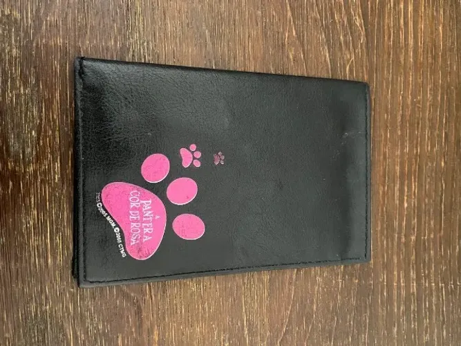 carteira preta porta documentos infantil