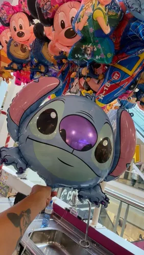 Balao com gás Hélio personagem infantil