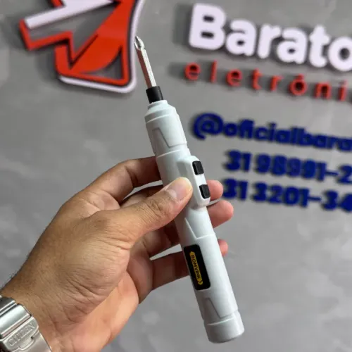 Chave de Fenda Elétrica Bomvink BOM-9911 com 11 Pontas Bits 3.6V 1300mAh
